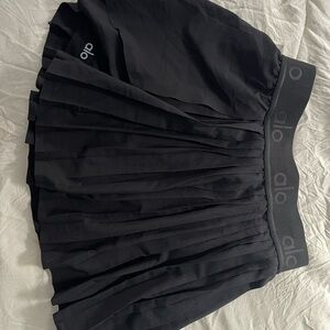 Alo Black Pleated Skirt
